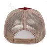 Casquettes de balle Logo personnalisé coton maille casquette de baseball en plein air pour les femmes couleur correspondant réglable papa chapeau Hip Hop hommes Snapback camionneur