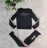Klasik Ekose İki Parçalı Set Takım Kadın Tasarımcı Trailsuit Kadın Sweatshirt Sweatpants Setleri Joggers