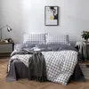 Pro Plaid Duvet Cover Kolny zestaw pościeli 240115