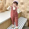 Jongens Down Overalls Kinderkleding Baby Buiten Jumpsuit Winter Meisjes Romper Overalls Kinderen Dikke Warme Winddichte Kleding 240115