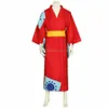 ONE PIECE Wano Country Monkey D Luffy Cosplay Costume Outfit Kimono258y
