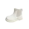 Bottes de mode pour enfants pour garçons, chaussures de style britannique pour enfants, simples, antidérapantes, respirantes, à la cheville, mignonnes