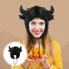 Berets Animal Hat Temat Horn Thermal Plush Cap Fancy Dress Party Cosplay