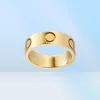 Titanio Steel Silver Love Ring Men and Women Rose Gold Jewelry for Lovers Couple Rings Diemine Dimensione 511 Larghezza 46mm4945711