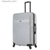 Suitcases New Luggage Stylish Silver Lightweight 28 inch Resilience Hardside Luggage Spinner - for Travel and Everyday Use. Q240115