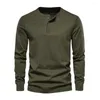 Men's T Shirts Men Long Sleeve Top Lightweight Breathable Solid Color Slim Fit T-shirt Soft Spring With For Wear