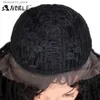 Synthetic Wigs Noble Braided Wig for Women 14 Pre-twisted Passion Twists Crochet Wig Synthetic Lace Wig with Baby Hair Synthetic Lace Wig Q240115