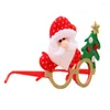 Party Favor 5pcs Lunettes de Noël pour enfants Santa Claus Antlers Fournitures de dessin animé Cadeau créatif pour enfants