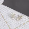 Shiny Star Rhinestone Earring Studs Stylish Jewelry Charm Letter Plated Earring With Box Set Valentine Day Birthday Gift