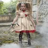 Vampire Girls Costumes Halloween Costume For Kids Wedding Ghost Bride Flower Girl Witch Costume Voodoo Disfraz251G