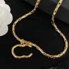 Schmuck Halsketten weiß plattiert 925 Silber abgestuft Luxusmarke Designer Buchstaben geometrisch berühmte Frauen runder Kristall Strass Gold 199