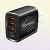 4 Ports PD USBC AC Home Chargers Travel Wall Charger Power Adapters High Speed ​​Plugs för iPhone 13 Samsung HTC Android Phone PC W3093098