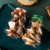 Conjuntos de organização de armazenamento de alimentos Biscoitos de árvore de Natal Transparente Doces Garrafa selada Biscoitos Cozimento Lanches Caixa de presente Embalagem de armazenamento Boxvaiduryd