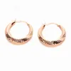 Dangle Earrings In 585 Purple Gold Exaggerated Shiny For Women Simple Plating 14K Rose Fashion Classic Earings Buckle Jewelry