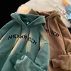 Gewaschene Distressed Vintage Hoodies Grafikdruck Herbst Hoodie Übergroße Herren Kapuzenpullover Hip Hop Streetwear Damen 240115