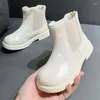 Bottes de mode pour enfants pour garçons, chaussures de style britannique pour enfants, simples, antidérapantes, respirantes, à la cheville, mignonnes