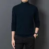 Mens Sweater Warm and Comfortable Long Sleeve Pullover Turtleneck Men Clothing 240115