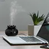 Humidifiers Ceramic Essential Oil DiffuserUSB Personal Humidifiers for Baby Kids Desk Bedroom Home OfficeMini Desktop VaporizersL240115