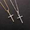 Ожерелья с подвесками, модные женские подвески с крестом, золотые, черные, цветные, с кристаллами, ожерелье с изображением Иисуса, ювелирные изделия для мужчин и женщин Whole2634