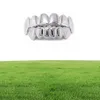 Grillz Teeth Set High Quality Mens Hip Hop Jewelry Real Gold Plated Grills5643929