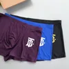 Designer Brand Boxer Pantaloncini in cotone organico Modale Sexy Gay 3 pezzi Boxer Traspirante Nuova maglia Intimo da uomo Taglia L-XXXL