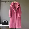 Maxmaras Coat Teddy Bear Womens Cashmere Coats ull vinter m hem long stjärna dili reba samma silhuett päls en lamm kvinnlig