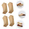 Ensembles de vaisselle 12 pièces, baguettes concaves simples, baguettes de table simples, support en bois pour la maison, pratique