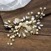 Bandeaux couleur argent perle strass peignes à cheveux de mariage accessoires de cheveux pour femmes accessoires ornements de cheveux bijoux casque de mariée