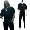 Geralt van Rivia Cosplay Kostuum Ketting Vrijetijdskleding Outfit Volledige Set278u