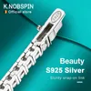 KNOBSPIN D-Farben-Tennis-Halskette, 925er Sterlingsilber, plattiert, 18 Karat Gold, Halskette für Damen und Herren, Hip-Hop-Party-Schmuck240115