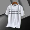 Designer Tide T-shirts Lettre poitrine imprimé laminé à manches courtes High Street Lâche Oversize Casual T-shirt Tops pour hommes et femmes Noir Blanc Court Hommes T-shirts