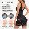 Body moldeador esculpido para mujer, prenda modeladora de cuerpo completo de encaje con cuello en V, ropa moldeadora de Control de barriga, mono ajustado, monos para mujer 240113