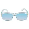 Korean version of new jelly color personalized children's sun fresh small frame glasses rice nail minimalist sunglasses trend