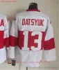 Custom Mens Women Youth Detroit Red''wings''movie CCM Vintage Ice Hockey 91 Sergei Fedorov Ed 13 Pavel Datsyuk 31 Curtis Joseph 33 Kris Draper Jersey