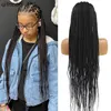 Synthetic Wigs 36 Full Lace Braided wigs Lace Front Wig Long Criss Cross Knotless Box Braids Wig Ombre Synthetic Braided Wigs for Black Women Q240115