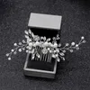 Bandeaux couleur argent perle strass peignes à cheveux de mariage accessoires de cheveux pour femmes accessoires ornements de cheveux bijoux casque de mariée