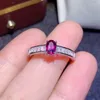 Cluster Rings CoLife Jewelry Natural Garnet Silver Ring For Daily Wear 4mm 6mm Real 925