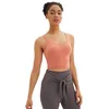 LU-088 Allinea Donne Sport Sports reggiseno sexy canotta yoga stretto con cuscinetto per il torace No Burrry Milocchi di soft Atletica Molco