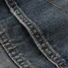 Mäns jeans bambu ribbade jeans män kvinnor bästa kvalitet tvättade överdimensionerade denim blueperephemeralew