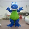 2019 Costume da mascotte dinosauro T-rex verde realizzato da professionisti per adulti da indossare per 223 anni