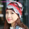 Bérets DOHOHDO Mode Femmes Chapeau Casual Automne Hiver Bonnets Casquettes Col De Flocon De Neige Écharpe Skullies 21 Couleur Bonnet Chaud Gorr