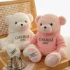 Lovely Teddy Bear Plush Toys Stuffed Cute with Sweater Doll Girls Valentines Gift Kids Baby Christmas Present 240115