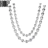 HIP Hop largeur 7MM 9MM 11MM argent acier inoxydable or argent grains de café lien chaîne collier chaîne pour hommes bijoux 175g