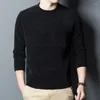 Suéteres para hombres Hombres Suéter Grueso Punto Cuello redondo Mangas largas Jersey casual para la oficina en casa 2024 Invierno