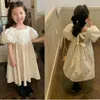 Mädchen Kleider LOVE DDMM Mädchen Kleid Sommer Mode Kinder Casual Dot Puff Sleeve Prinzessin Kleidung Kinder Outfits Baby Kostüme Kleidung