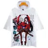 Japan Anime Kakegurui 3D Print Capuchon T-shirt Vrouwen Mannen Jabami Yumeko Momobami Kirari Korte Mouw Grappige T-shirt Cosplay Costume228w