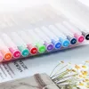 Gholesale Gel Als Creative12 PCS Lot Pen Color Ink Marker Writing Stationery Mujis Style School School Schools Gift ZZ