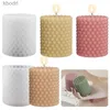 Craft Tools Geometry Bubble Cylindrical Silicone Candle Mold Epoxy Harts Candle Mold 3D Gips Betong Handgjorda tvålprydnad Heminredning YQ240115