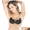 Bras Invisible Push Up Bra Backless Strapless Seamless Front Closure Bralette Underwear Women Self-Adhesive Sile Sticky Bh Drop Deliv Dhhca