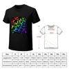 Męskie topy zbiornikowe Rainbow T-Shirt Anime Ubrania czarne koszulki T-shirty dla mężczyzn